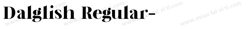 Dalglish Regular字体转换